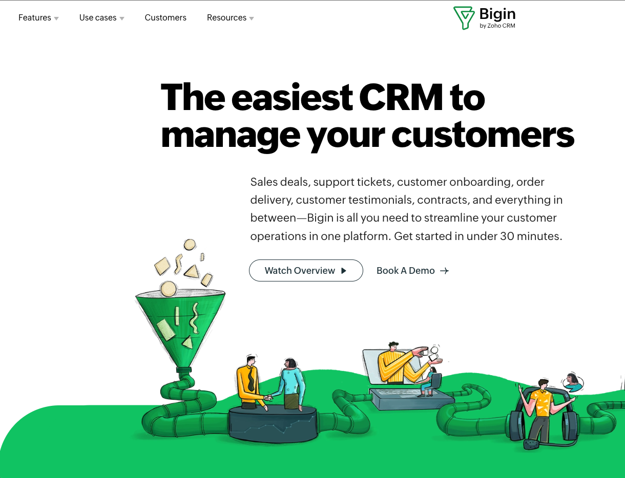 Need a CRM for your small business? Checkout Bigin by Zoho